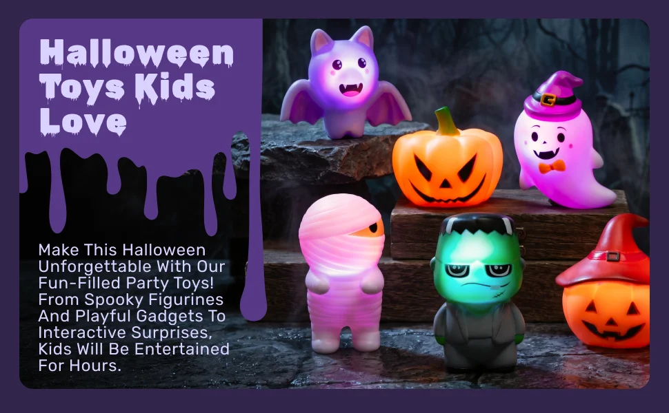 Halloween Wind-Up Pumpkin and Ghost Walking Toys, 2 Pack