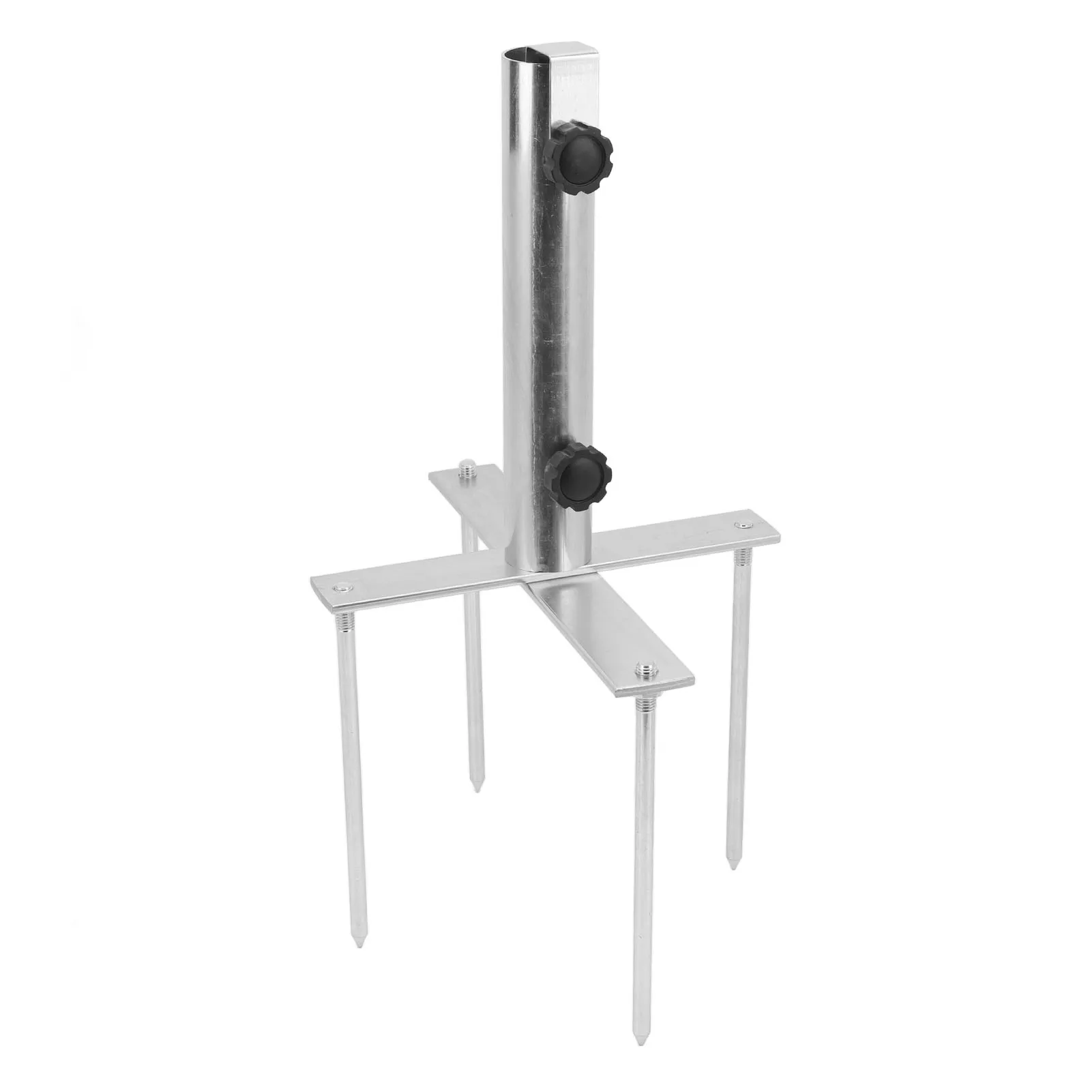 

Patio Umbrella Stand Adjustable Umbrellas Inground Stainless Steel Stands With 4 Spikes For Park Beach Garden