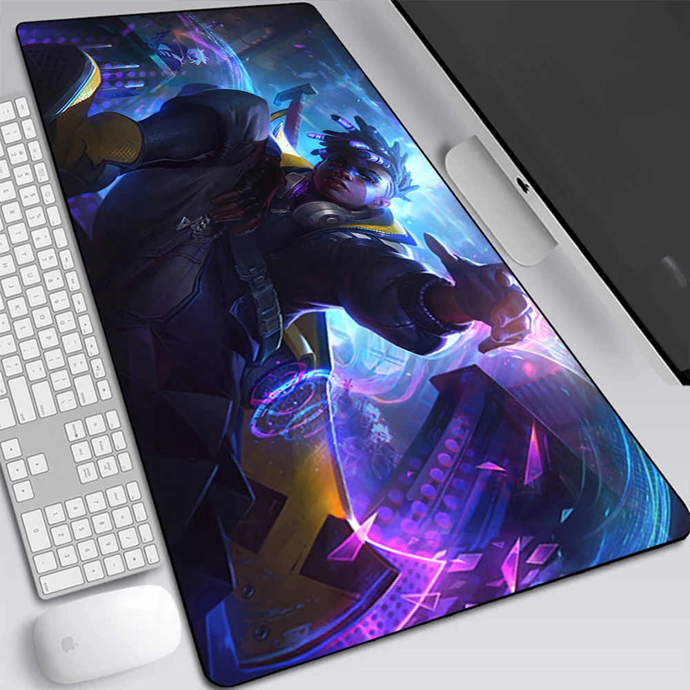 Imagem -02 - League of Legends Ekko Grande Jogo Mouse Pad Computador Portátil Mousepad Teclado Tapete de Mesa pc Gamer Mouse Tapete de Escritório Mausepad