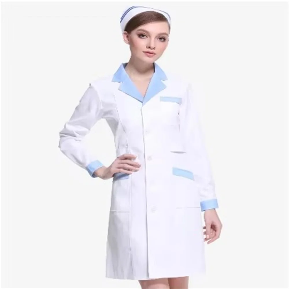 New Beauty salon work clothing white scrubs coats pet grooming scrubs worker Short/Long sleeved Famale health service lab coat
