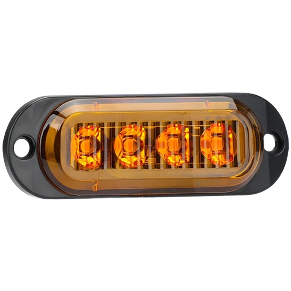 4 LED Indicator Side Marker Lights For Truck And Trailer Compact Design Truck Lights LED Marker Lights 30000 Hours Lifespan
