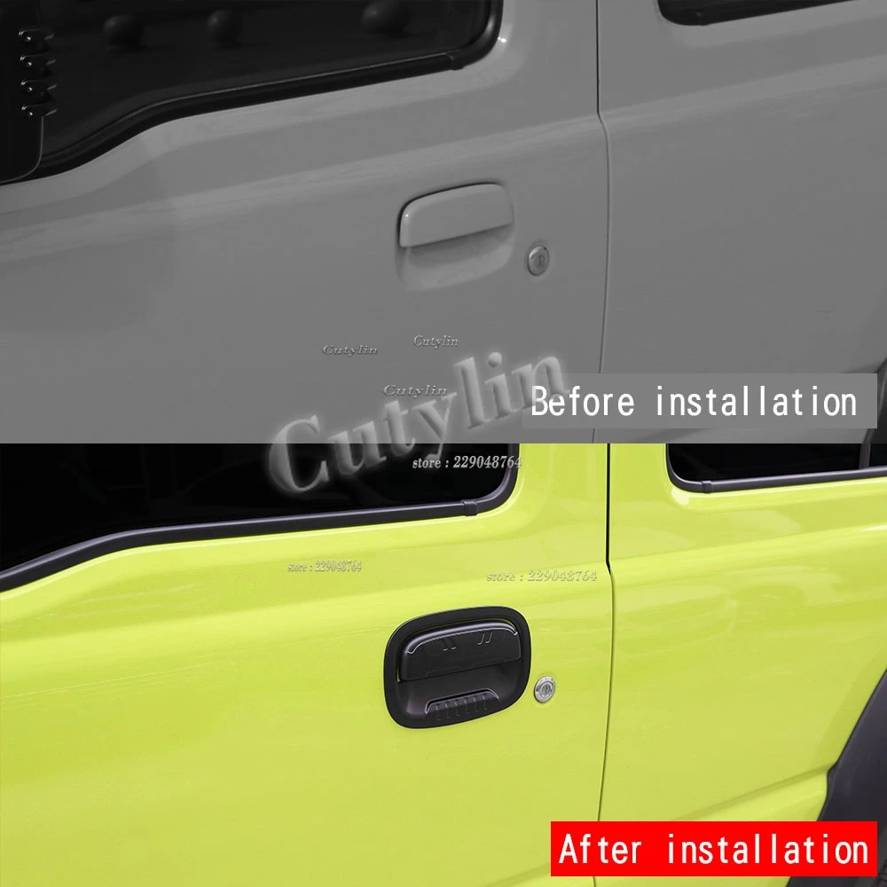 For SUZUKI Jimny Nomade 2025 2026 ABS Black Matte Door Handle Cover Trim Door DecoratioN Sticker Accessories
