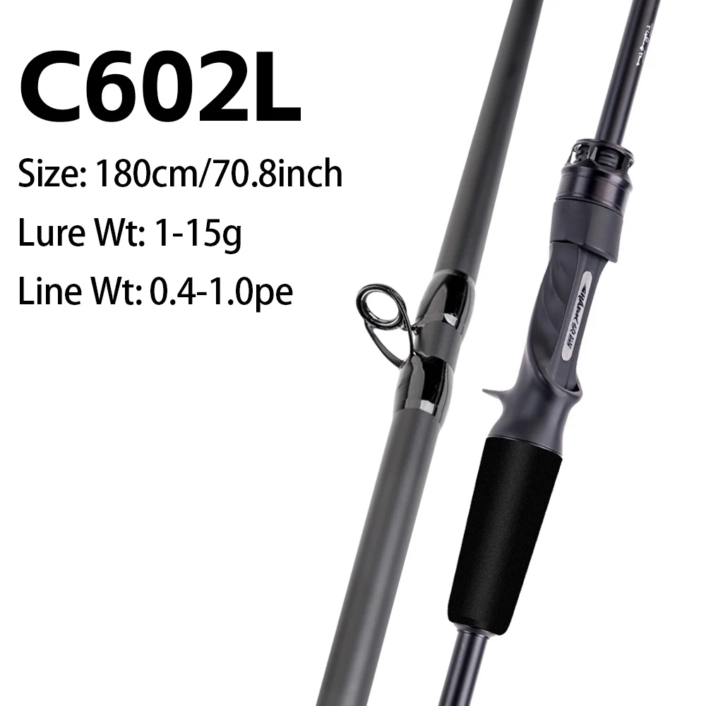 FISHINGFANS KUAISHA T1100+M40X Carbon Blank 8KG DRAG Light LS Guide 7-30g Ködergewicht Schnelle Aktion Spinn- und Wurfangelrute