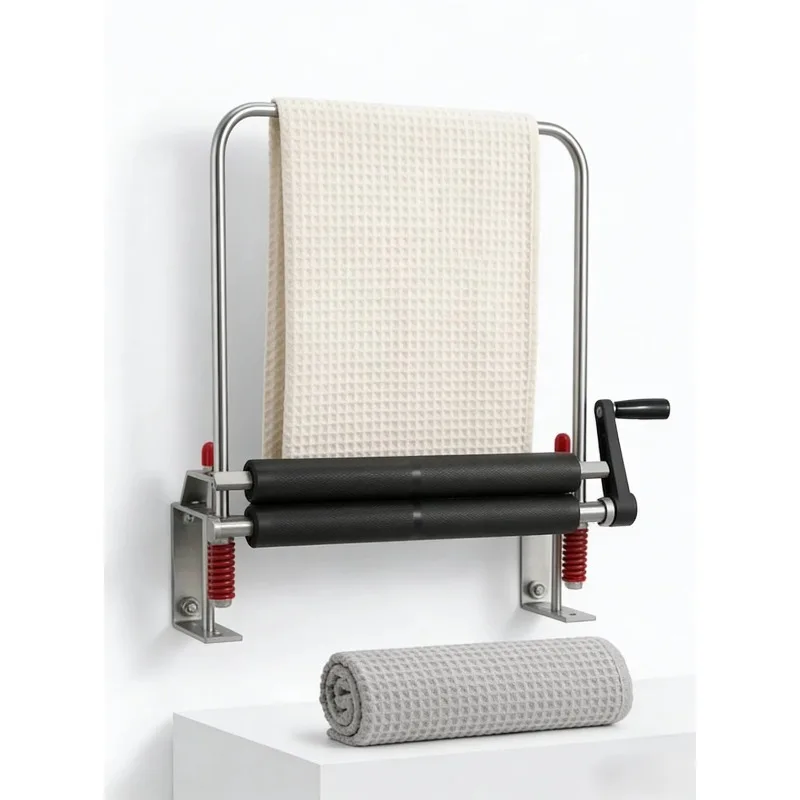 

Commercial grade manual towel wringer stainless steel wall-mounted mop rag wringer suitable for car beauty shops