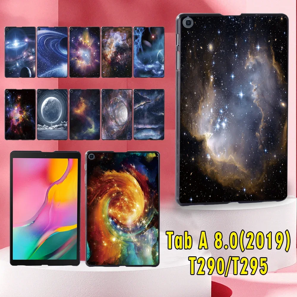 

Tablet Case for Samsung Galaxy Tab A 8.0" 2019 T290/T295 Shockproof Ultra-thin Plastic Hard Shell Back Cover+Stylus