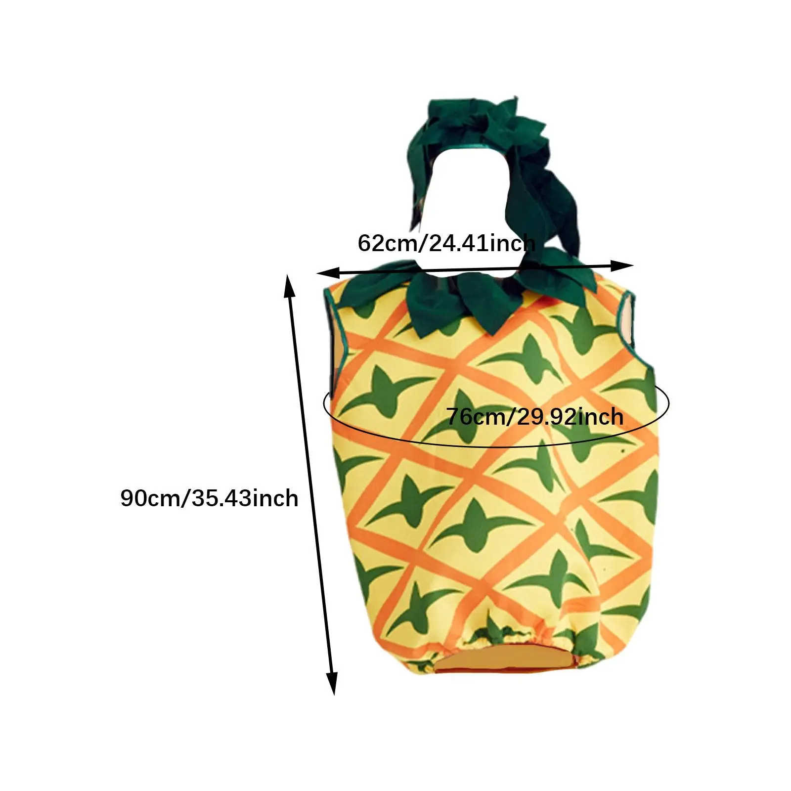 Kostum Makanan Gaun Mewah yang mudah dipakai untuk Perlengkapan Pesta Pertunjukan Pura-pura Bermain