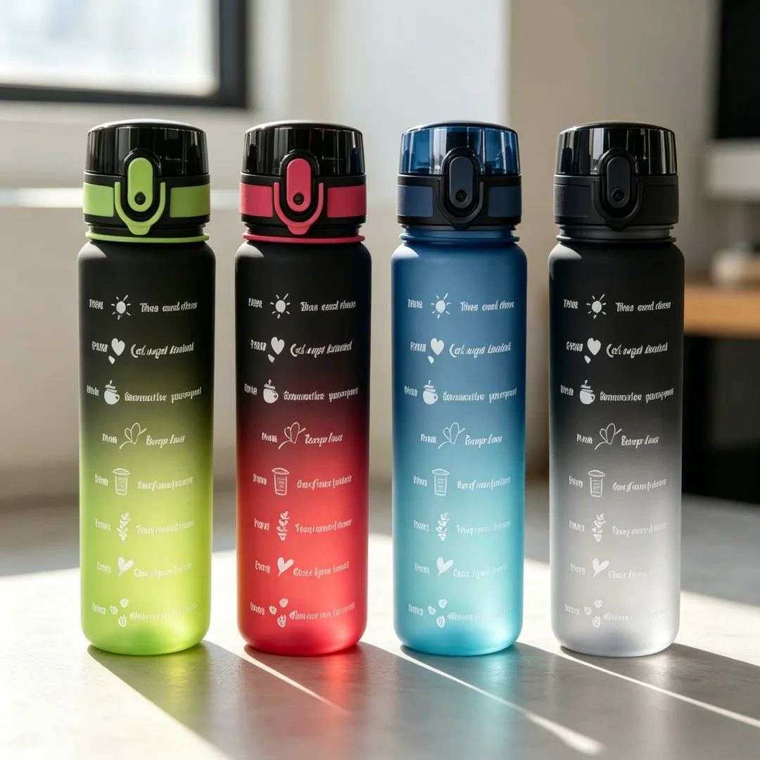 Bouteille d'eau portable de 650ML, jolie bouteille d'eau de sport, anti-fuite, pour la salle de sport, les voyages en plein air, le cyclisme