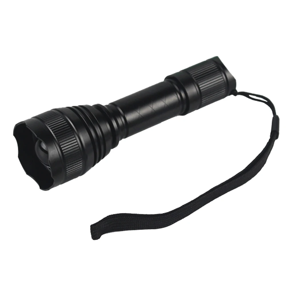 200 Yard T21 IR Flashlight Zoomable Focus 10 Watt 850nm-940nm LED Infrared Radiation Lamp Night Vision Torch Hunting Lantern