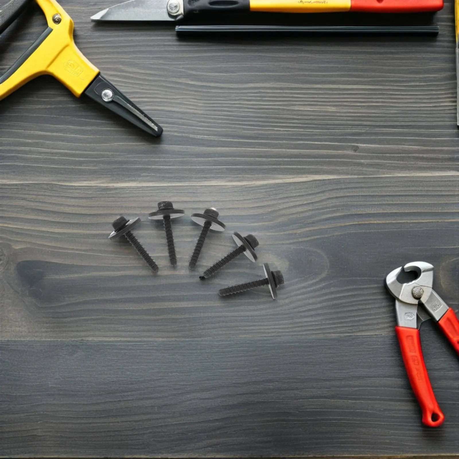 30Pcs Car Mud Flap Screws Self Tapping Metal Fixing Bolts License Plate Fasteners Wheel Arch Liner Bumper Repair Kit