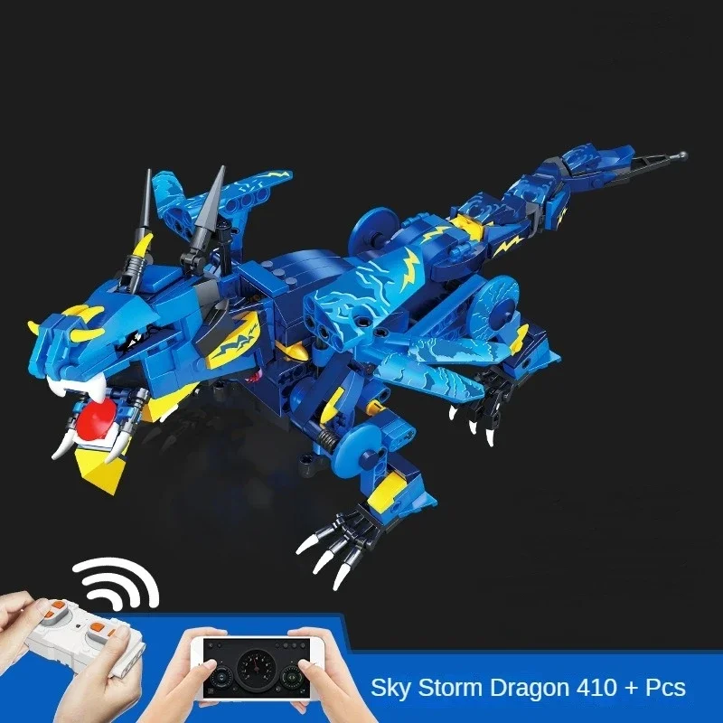 Advanced APP Version Electric Remote Control Mechanical Dragon Series Compatible with LEGO Building Blocks Puzzle Toys Gifts