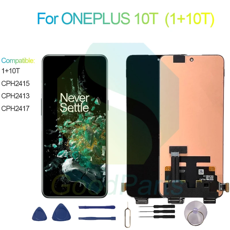 

For ONEPLUS 10T LCD Display Screen CPH2415, CPH2413, CPH2417 1+10T Touch Digitizer Assembly Replacement