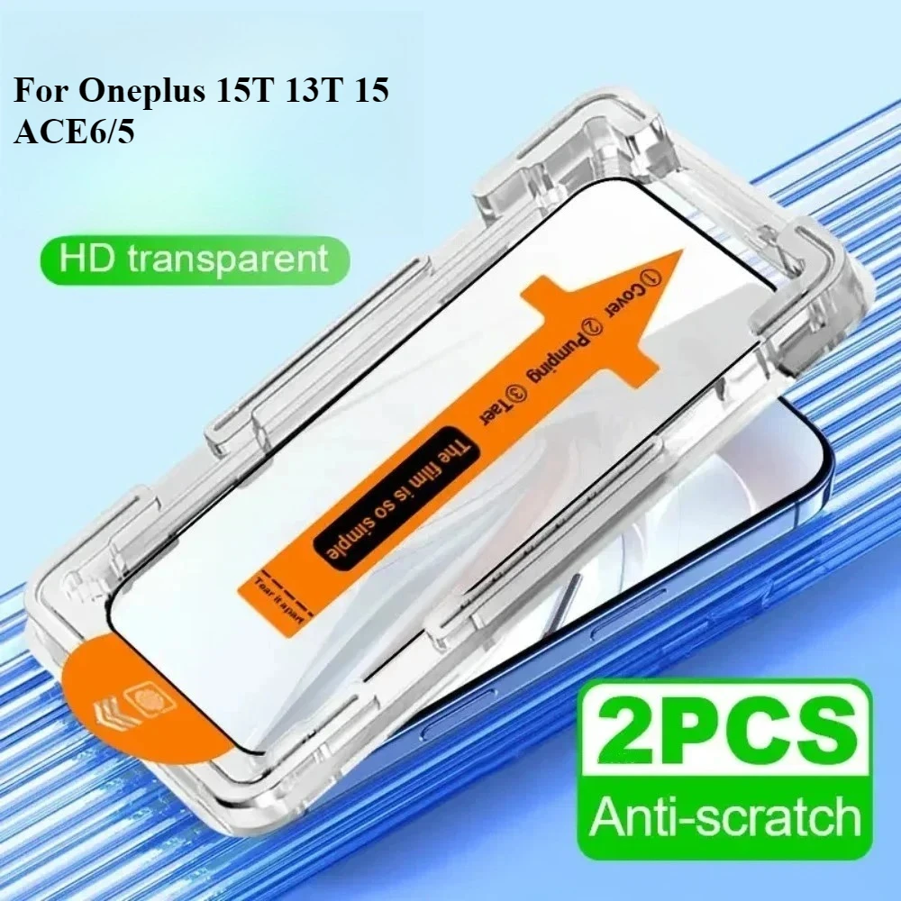 1-3PCS 9H Dust Free Tempered Glass for Oneplus 15T 13T 15 13