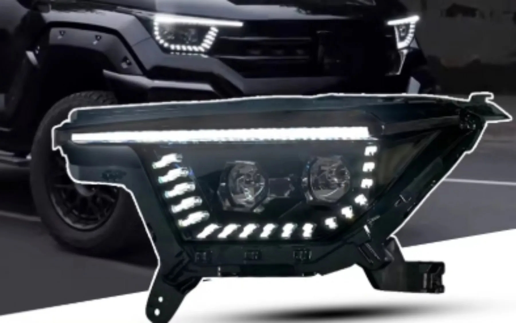 Front Headlight for Tank 400 Daytime Running Light DRL Head lamp Low High Beam Turn signal