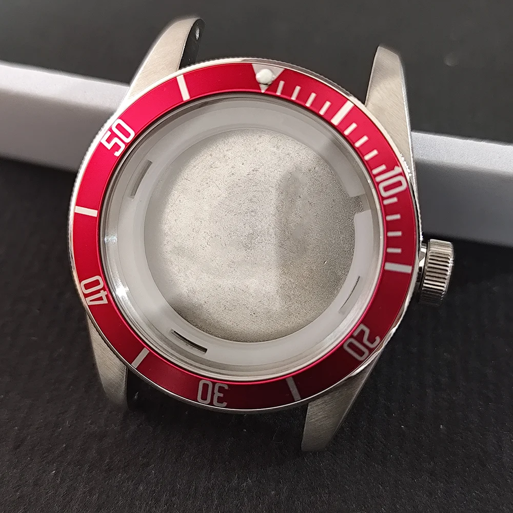 

41mm For 8215 Mechanical Automatic Movement Watch Stainless Steel Case Suitable For 39.5mm Watch Bezel Sapphire Glass Cases