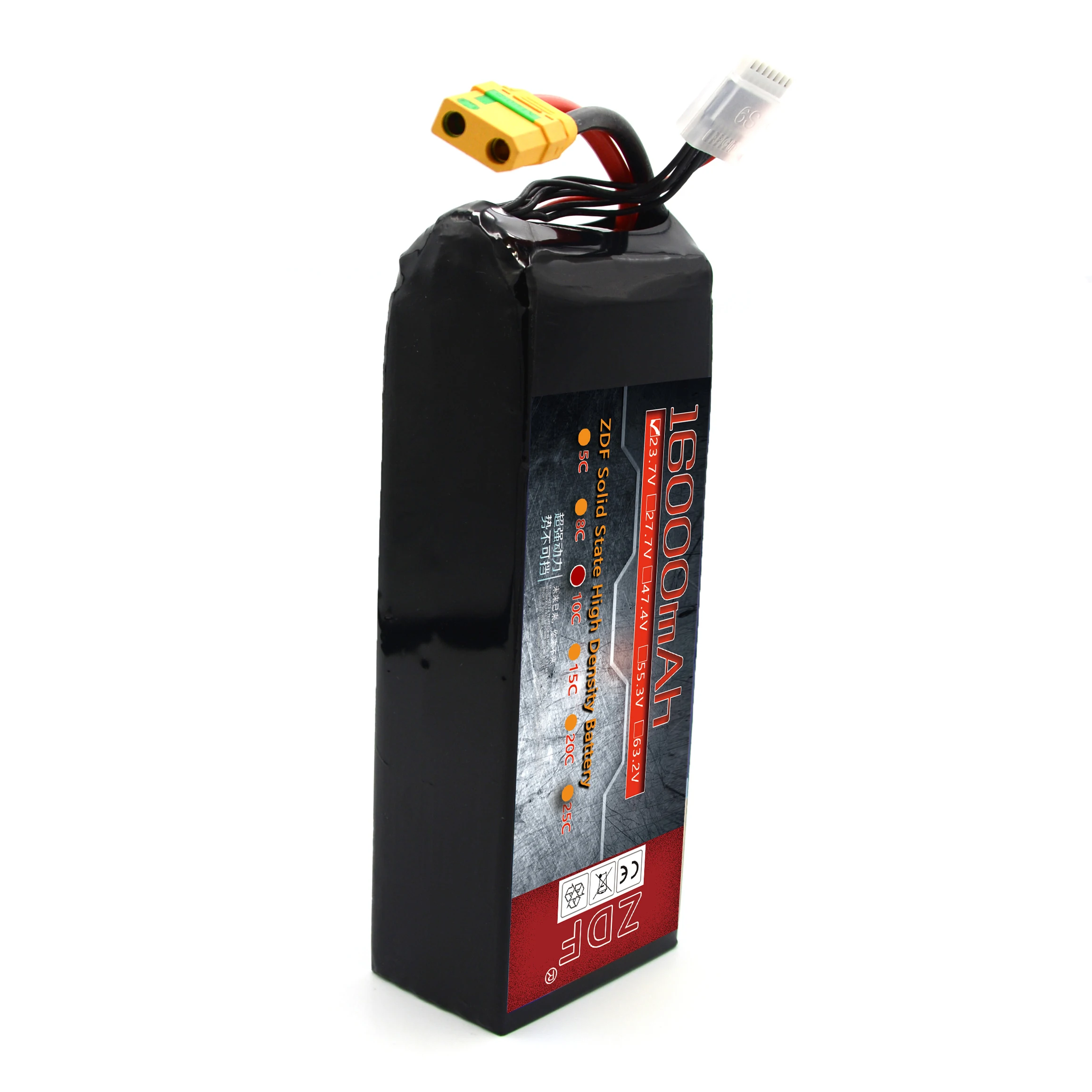 ZDF 16000mah 6S 7S 8S 12S 14S 18S 24S high rate solid state drone lithium battery Agricultural drones industrial drone batteries