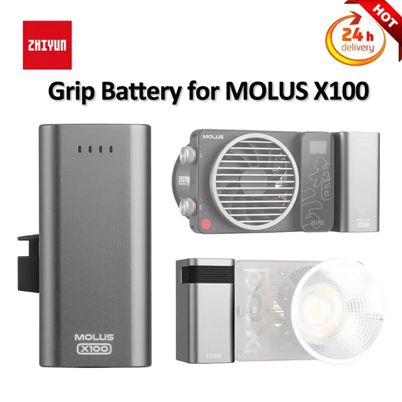 

Аккумулятор с ручкой для ZHIYUN MOLUS X100, аксессуар, аккумулятор 2600 мАч, USB Type-C, поддержка постоянного тока, быстрое зарядное устройство PD