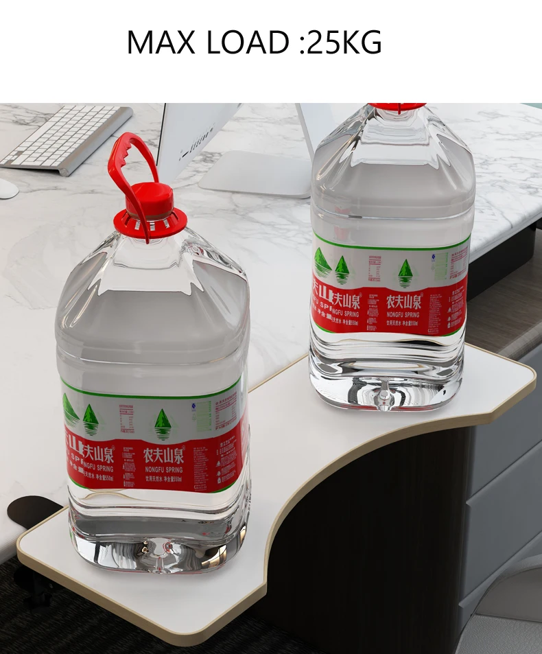 Soporte para reposamuñecas DL-WM-20, soporte para alfombrilla de ratón, abrazadera plegable de madera y metal izquierda y derecha, extensión de escritorio