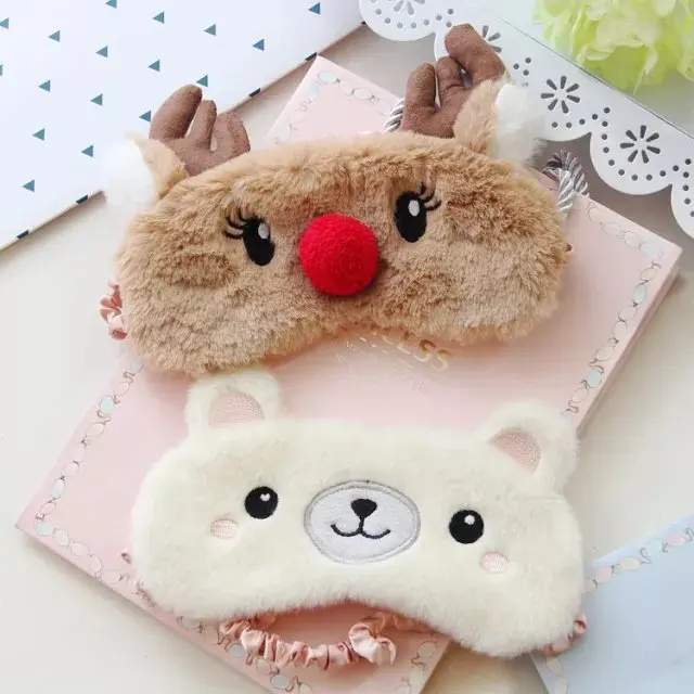 3D Eye Mask Cartoon Unicorn Party Anime Sleeping Mask for Kids Adult Pony Christmas gift Cute Plush Sleeping Eye Band Eyepatchs