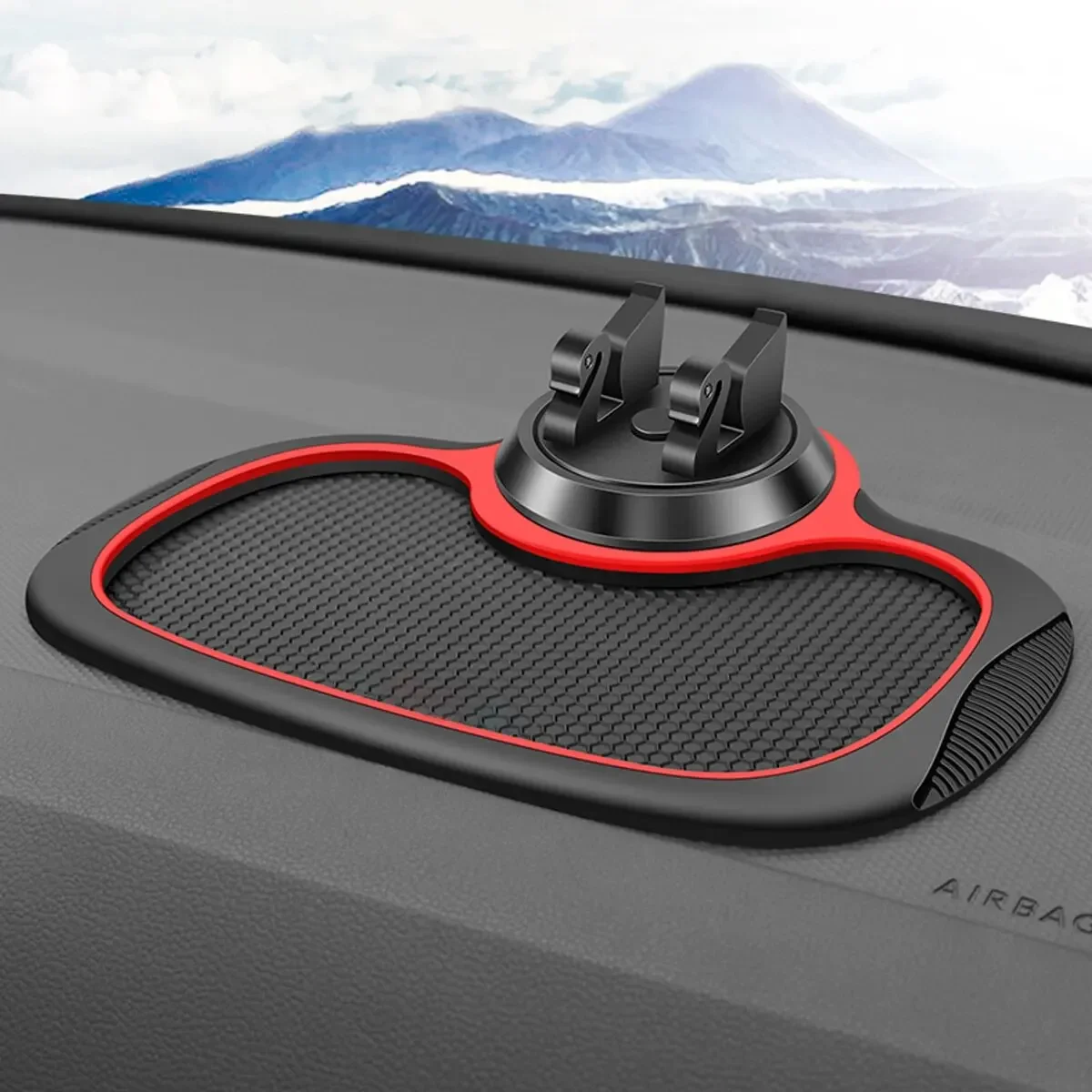 سيارة المضادة للانزلاق حصيرة متعددة الوظائف حامل هاتف السيارات عدم الانزلاق لزجة مكافحة الشريحة داش الهاتف جبل سيليكون لوحة القيادة السيارات وسادة حصيرة #6