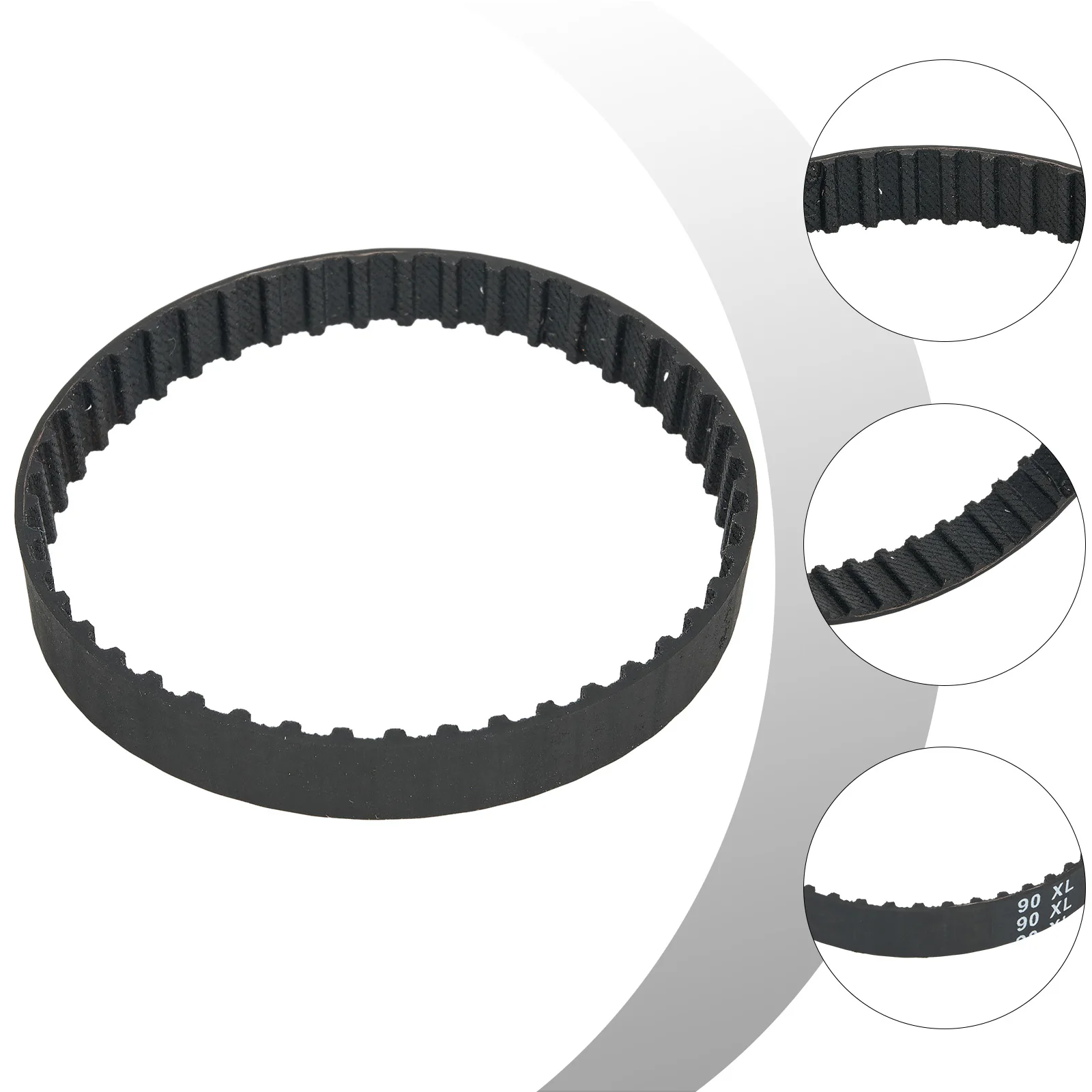 Cinghie per piallatrice Cinture Parti di utensili elettrici Gomma di ricambio DN75 Per BLACK DECKER DN75 1pc 45 Denti Cintura 914592 Nero