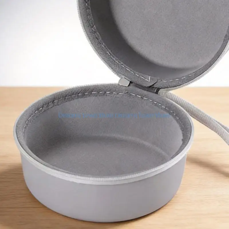Zippered Speaker Accessory Storage Case with Structured Shell and Open Interior for Small Speakers, Headphones and Charging