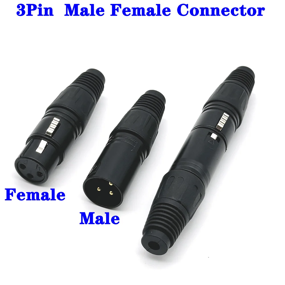 1PCS 1set microphone plug Japanese style faucet 3Pin Canon head three core balanced 3-core Canon male and female head Connector