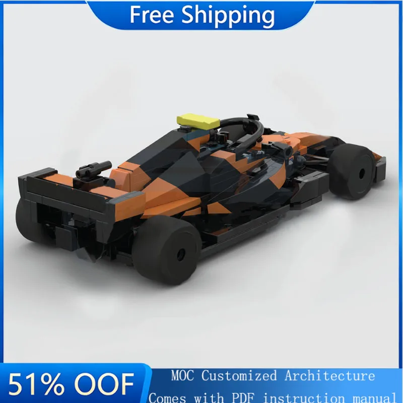 

256 PCS Technology Racing Event Specific Vehicles MOC Car Vehicle Racer Model Building DIY Block Brick Creative Xmas Boys Gifts