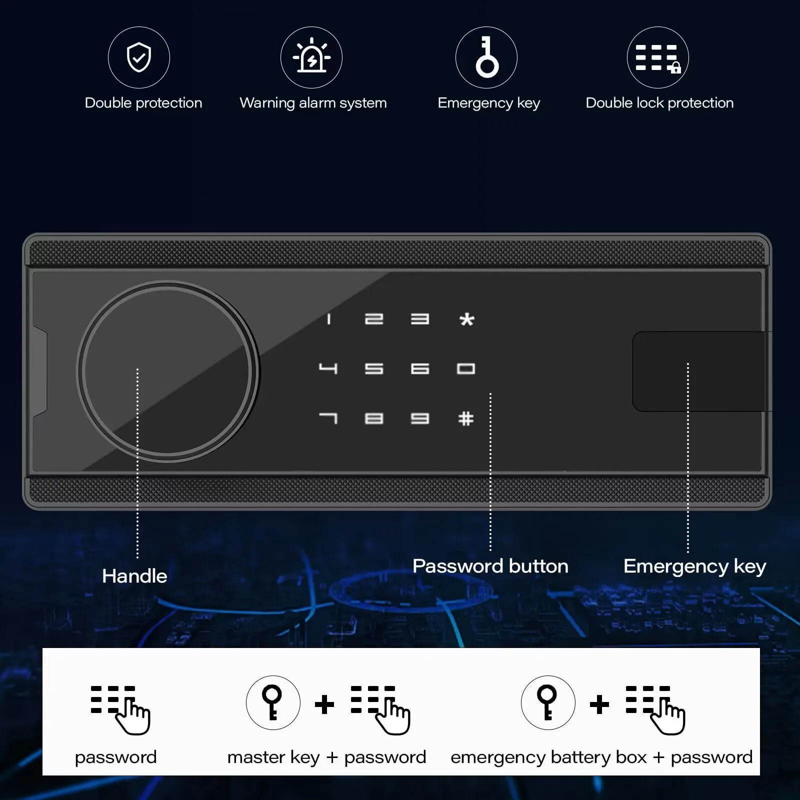 EXUAN Gun Safe 10-12 Rifle Safe with key Lock Digital Keypad Lock Tall Gun Storage Cabinet Gun Safes for Home Rifle Pistols