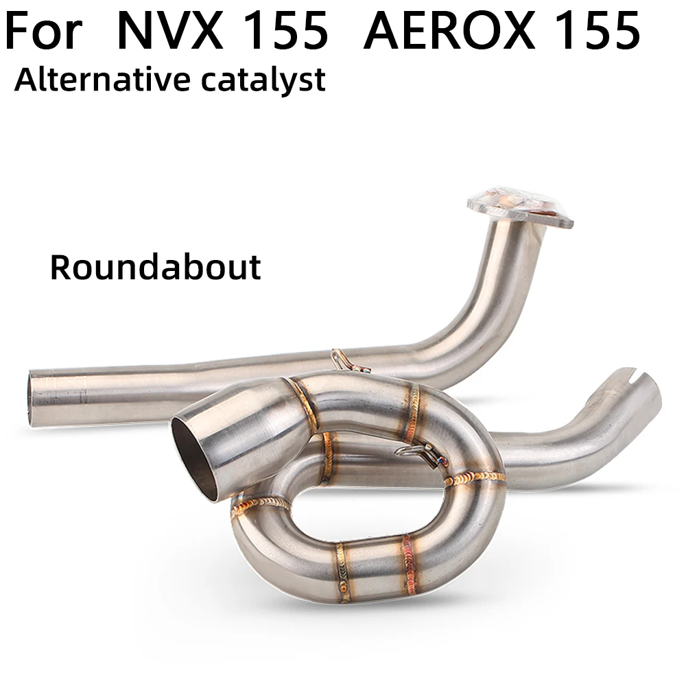 For YAMAHA aerox155 NVX155 AEROX NVX 155 Motorcycle Exhaust Modify Roundabout Front Link Pipe Slip on 51MM Interface Escape Moto