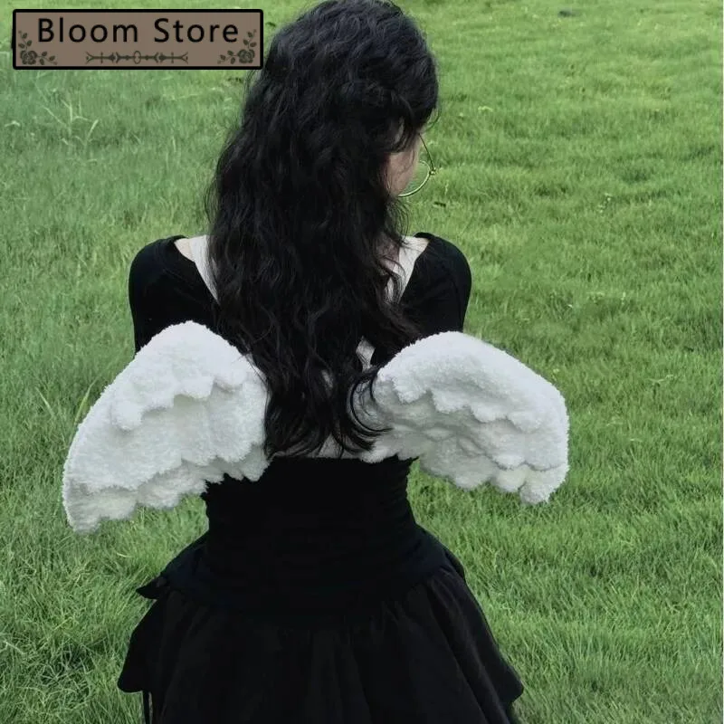 

2025 New Design All Match Sweet Wings Bags Y2k Aesthetic Fairy Backpacks Japanese Casual Preppy Backpack Women Streetwear