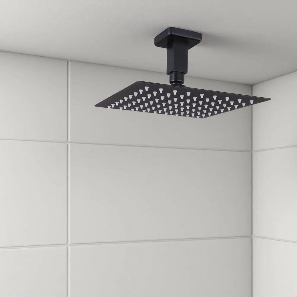 Stainless Steel Straight Shower Arm Featuring Electrostatic Baked Coating for Uniform Appearance and Durability