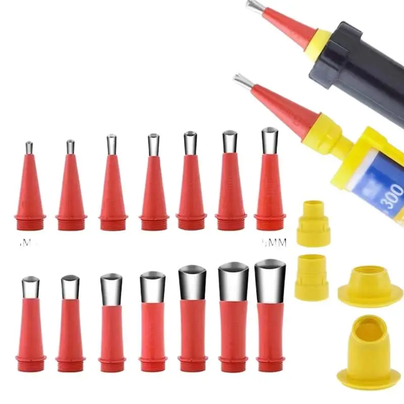 (5/23 Pcs Stainless Steel Caulking Nozzle Silicone Sealant Tool Set For Bathroom Kitchen Sink Joint Sealing And Application)