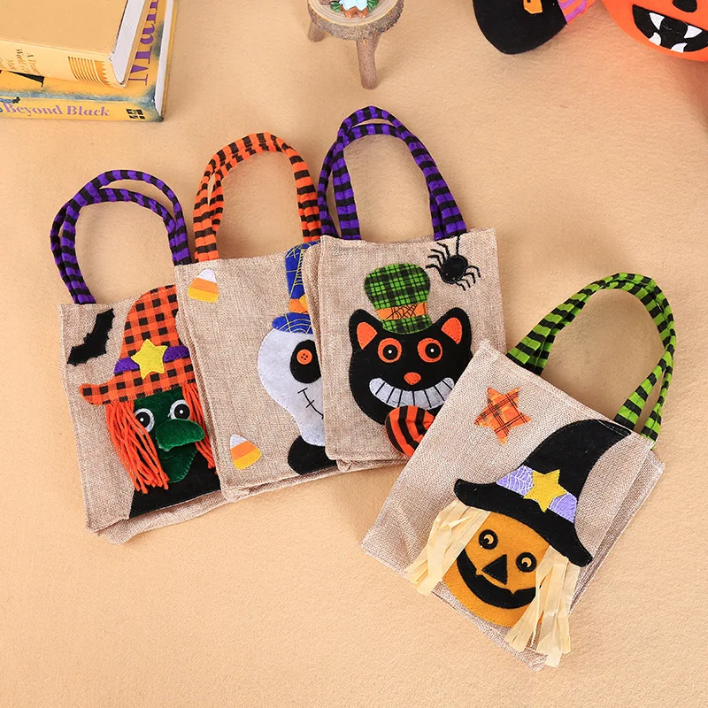 

Halloween Decorations Cartoon Pumpkins Candy Bags Ghost Party Decoration Props M
