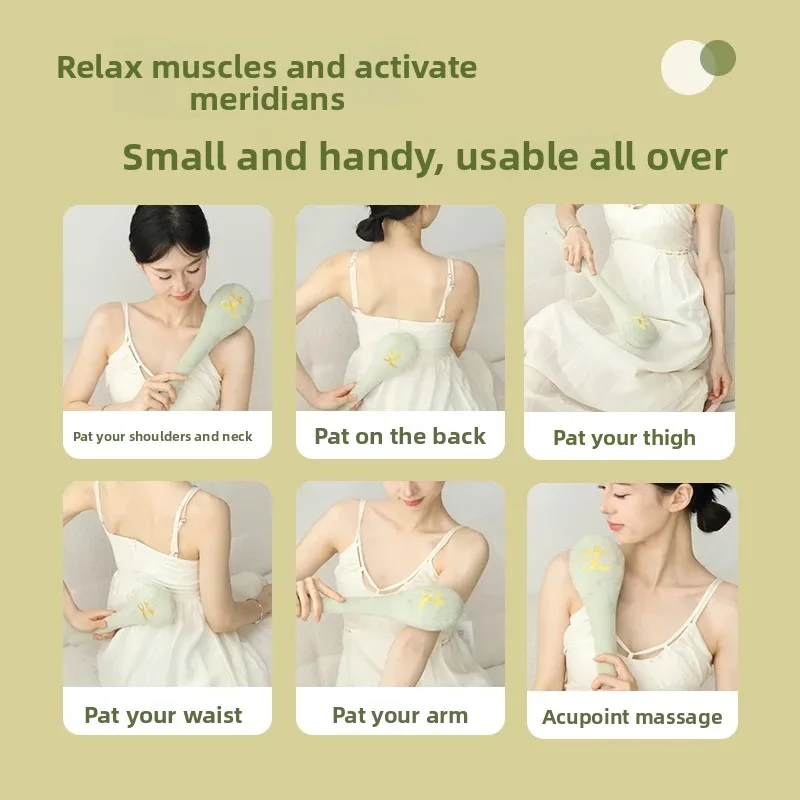 مطرقة تدليك أداة الظهر مطرقة تدليك محمولة بات عصا تدليك الكتف أداة نقطة الوخز ميريديان الضرب الاسترخاء بات