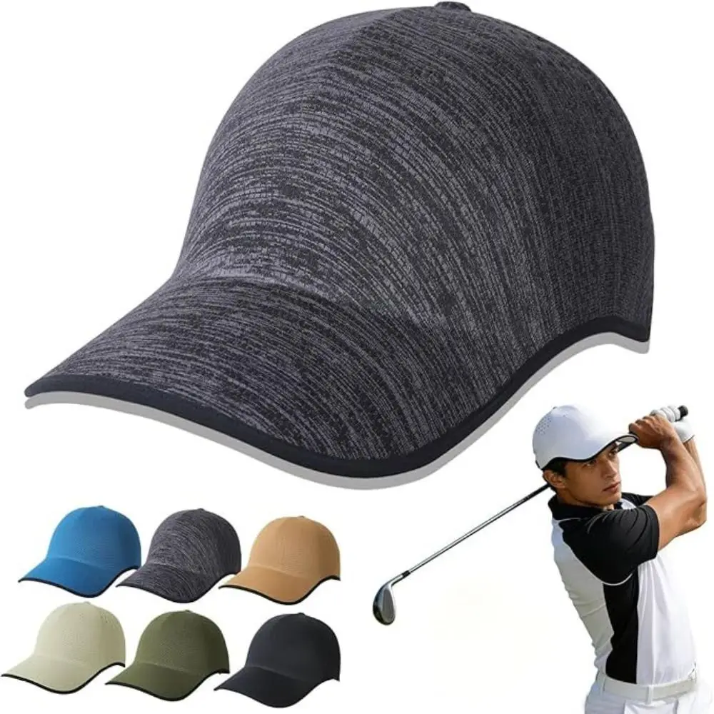 New Design Seamless Baseball Cap Packable Lightweight Outdoor Hat Polyester Breathable Visor Cap