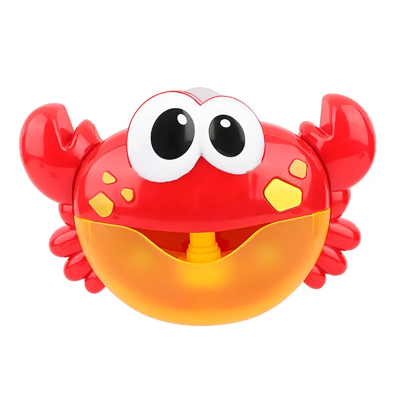 1pcs Kids Green Frog/Red Crab Spit Bubble Machine Baby Bath Toys Kids Bathtub Water Play with Music,Surprise Gift for Boys Girls