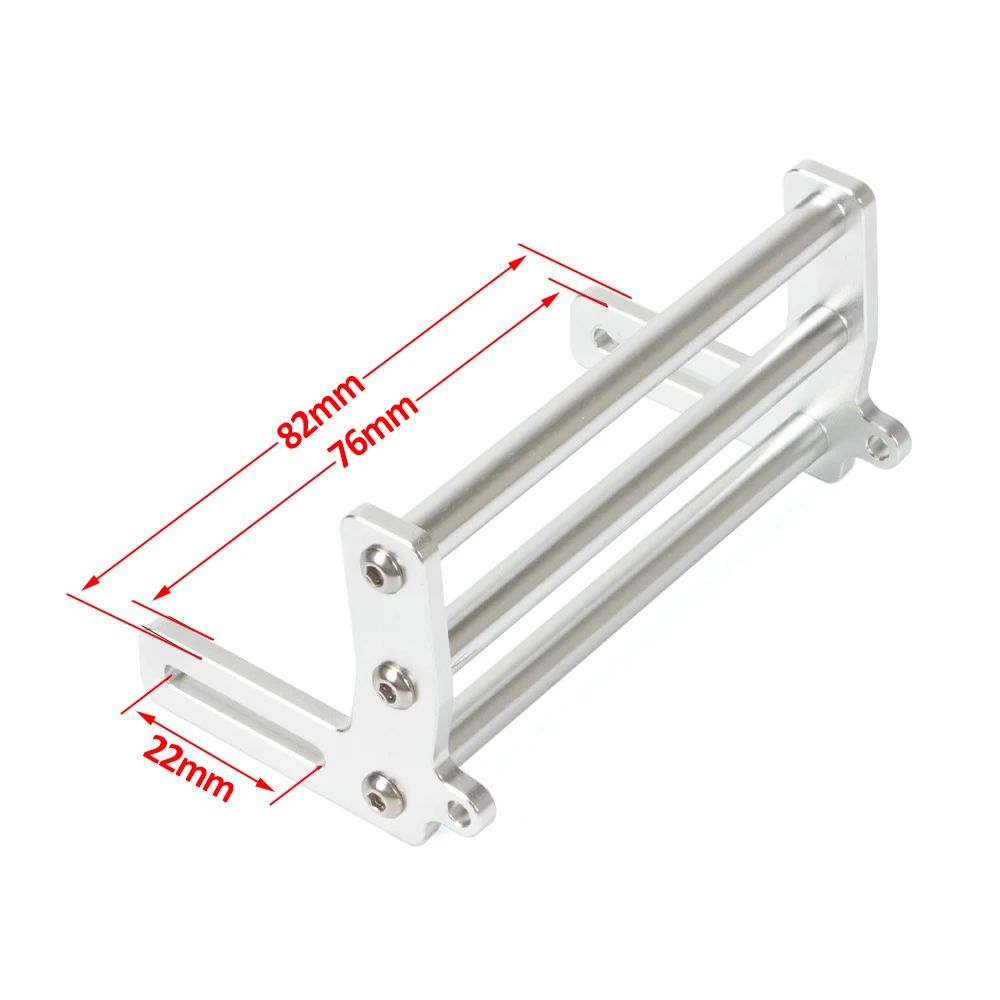 Aluminum Alloy Front Bumper Bull Bars for 1/10 RC Crawler Chassis Gspeed LCG TRX4 SCX10 Dodge Power Wagon Cliffhanger Body Shell