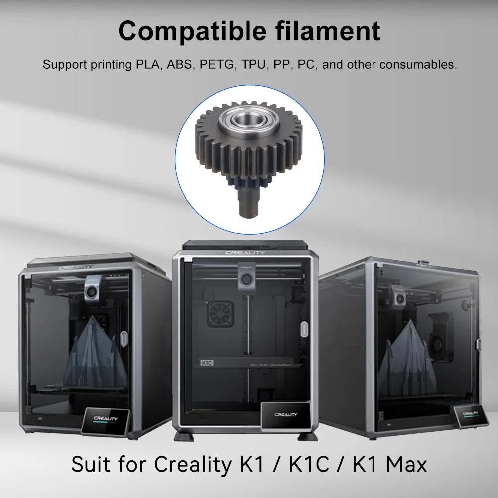 

Цельнометаллическая шестерня Toaiot для Creality K1/K1C/K1 Max, обновление экструдера, редуктор коробки передач, износостойкий, прочный