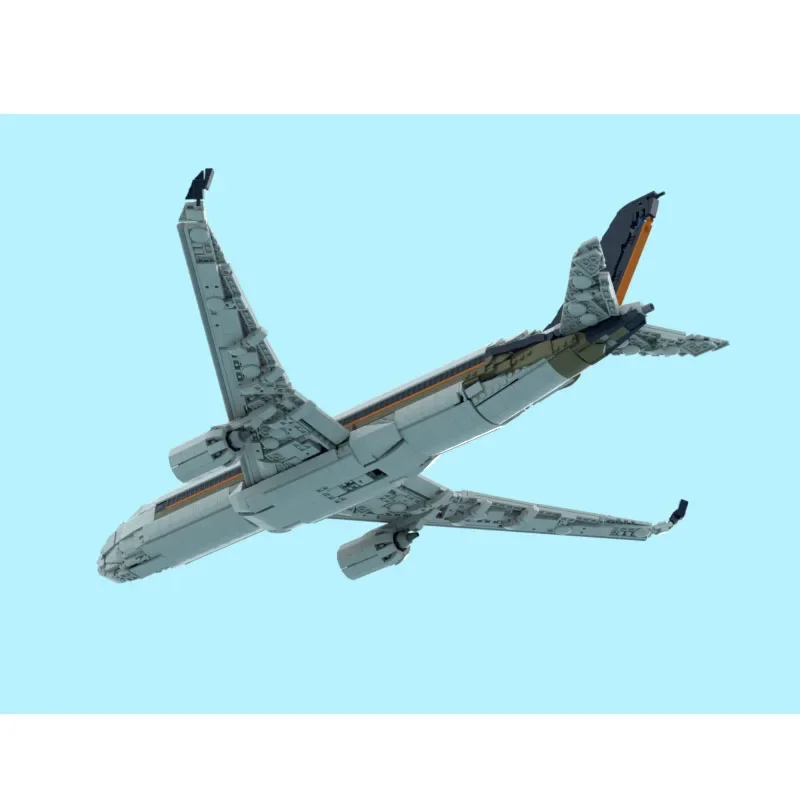 MOC-240043 New City Classic Airliner-Bausteinmodell, 2676 Teile, Geburtstags- und Weihnachtsspielzeuggeschenk für Jungen und Kinder