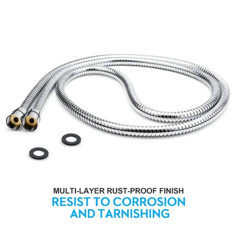 

1.5m Shower Head Extension Stainless Steel Hose Flexible Durability Anti Winding Tube Bathroom Accessories Plumbing Tools