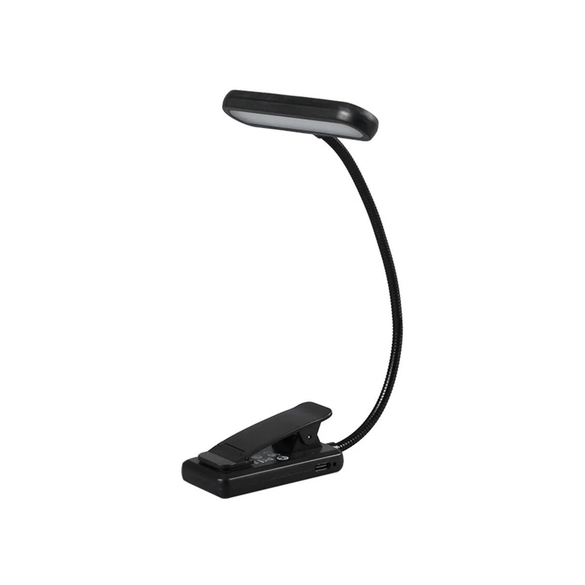 Flexible 12LEDs Clip-on Reading Lamp Color Bulb Mini Lighting Protection Home Night For To Study Desktop Lamps Rechargeable Room
