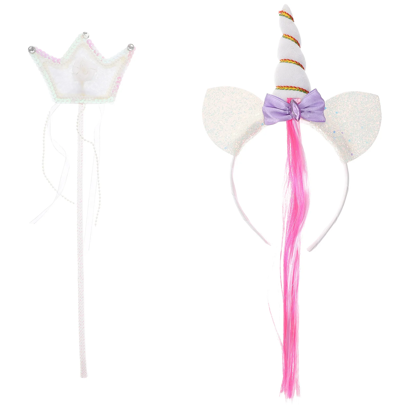 1Set Eenhoorn Haarband Mooie Meisjes Accessoire Herbruikbare Kostuum Wand Delicate Fee Hoofdband Verjaardagsfeestje Cadeau