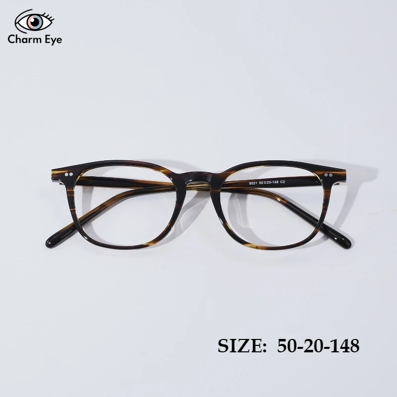 

Japan Handmade Acetate Eyeglass Frame Women Square Retro High-quality Myopia Reading Anti Blue Light Computer Office Glasses Men