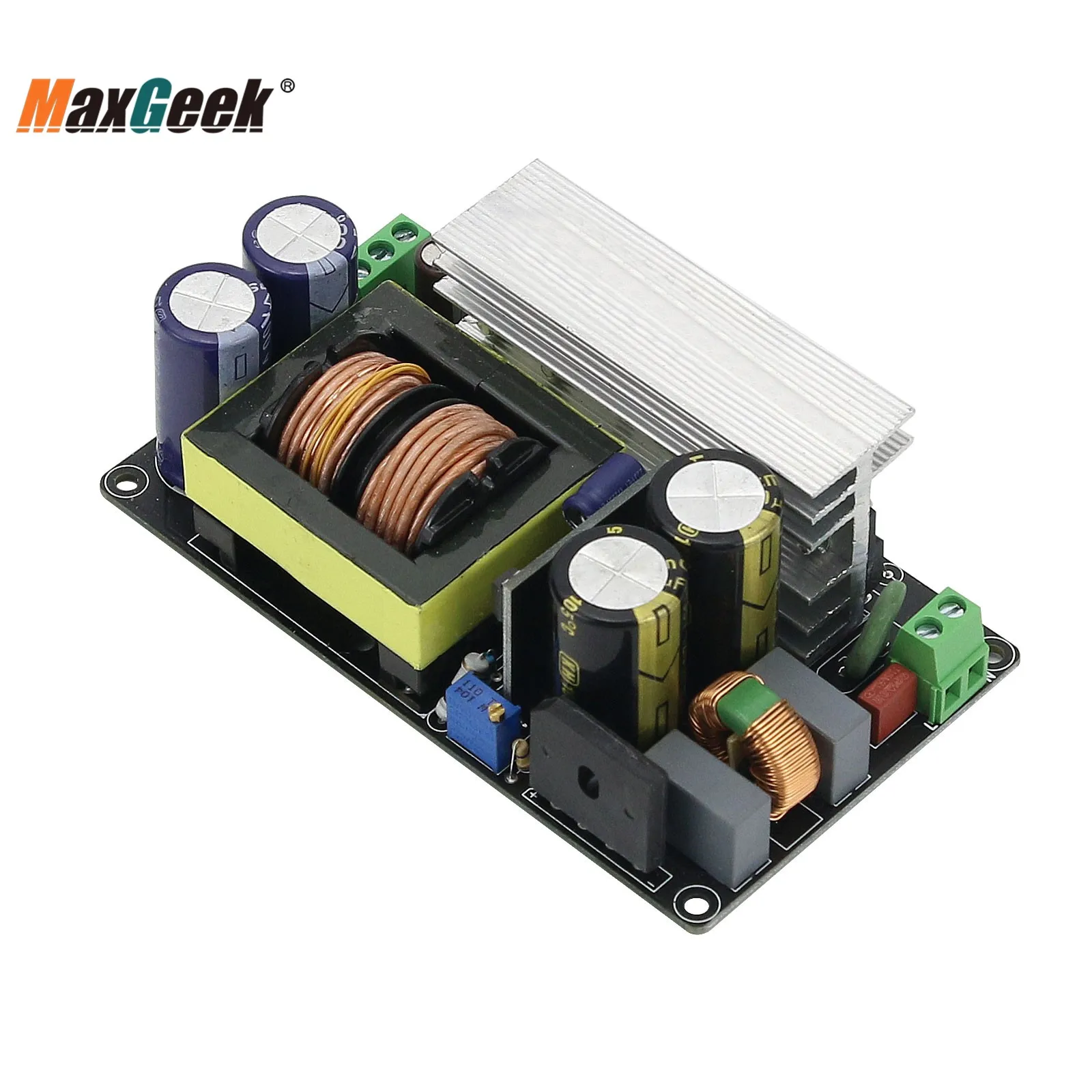 Maxgeek-Placa de fuente de alimentación conmutada para amplificador de potencia, alta calidad de sonido eficiente, 600W ± 55V, LLC-600W LLC