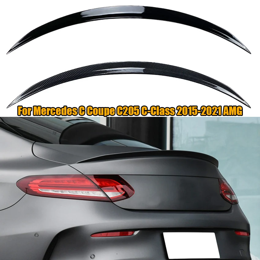 

For Mercedes Benz C Coupe C205 2 Door 2015-2021 C43 C63 AMG C180 C200 C300 C350 Rear Spoiler Wing Tail Wings Trunk Spoilers Lip