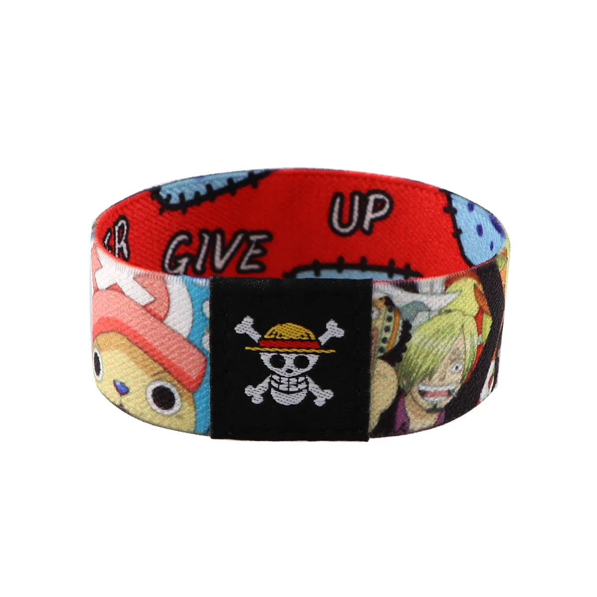 Japanese Anime Wide Band Bangles Men Women Armband Stretch Wristband Bracelet Accessories Gifts