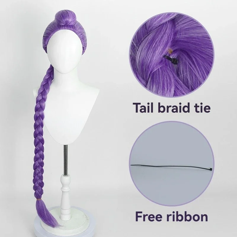 Film Kpop Cosplay Perücke Haar für Rumi Zoey Dämon Jäger Lila Schwarz Rot Langes Haar Hitzebeständige Synthetische Perücken Karneval Requisiten