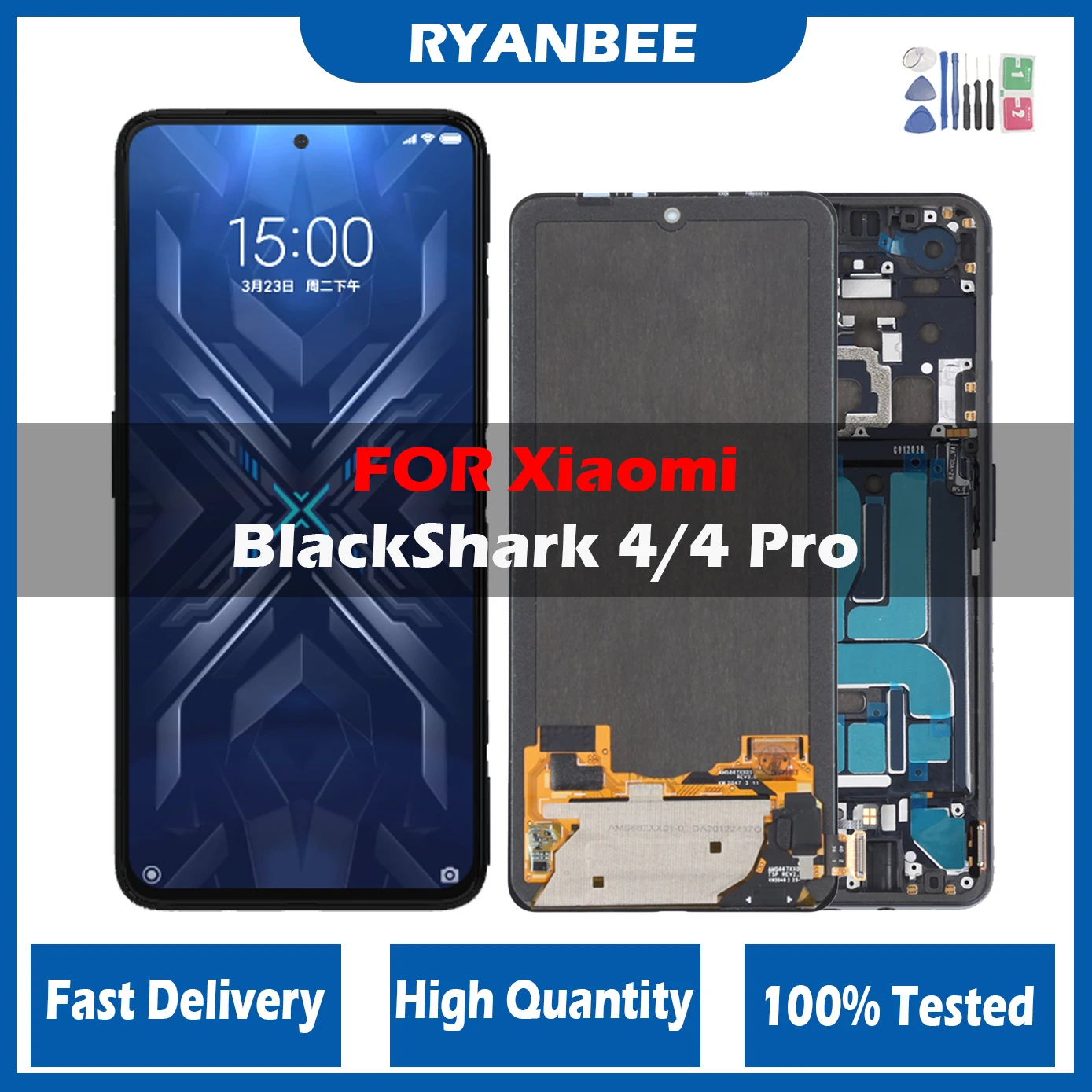 

Original For Xiaomi Black Shark 4 Shark PRS-H0/A0 LCD Display Screen with Touch Screen Digitizer For BlackShark 4 Pro 4Pro LCD