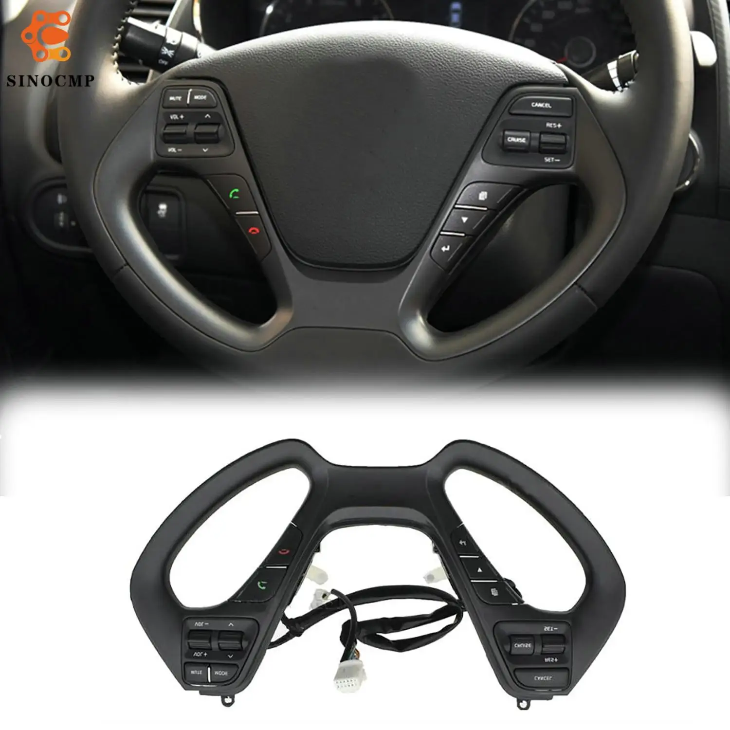 

Auto Steering Wheel Cruise Control Switch 96710-B5000-C0 For KIA K3 Shuma Forte Rio3 Cerato 2013-2018 Steering Wheel Accessories