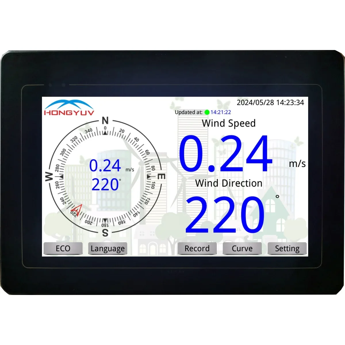 data logger display console recorder logging for GILL MaxiMet Compact Weather Station GMX 100 200 300 301 400 500 501 600